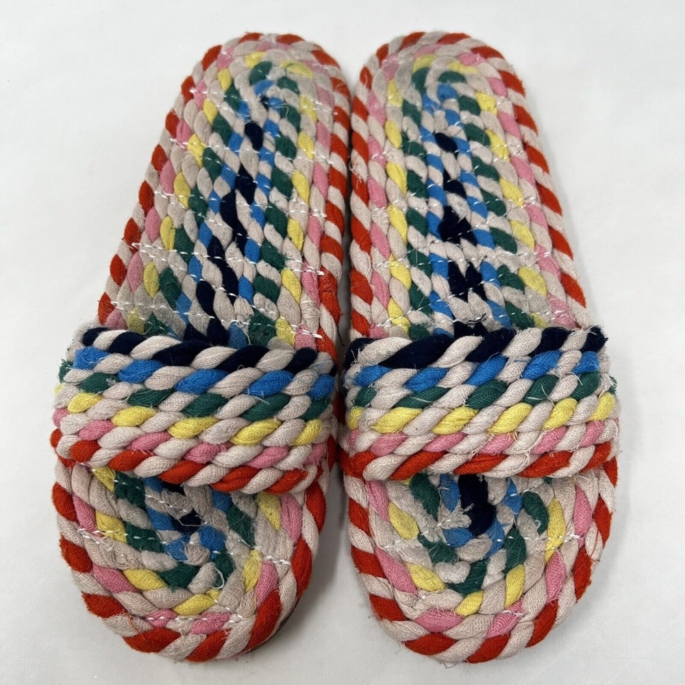 Loeffler Randall Elle Rope Slide Sandal Women's 9.5 B Flat Shoes - Picture 4 of 6